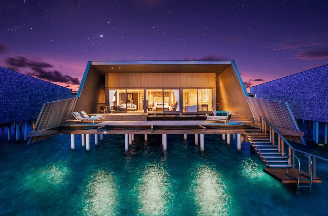 Villa Pool Luxury Overwater Villas at The St. Regis Maldives Vommuli Resort For Your Honeymoon